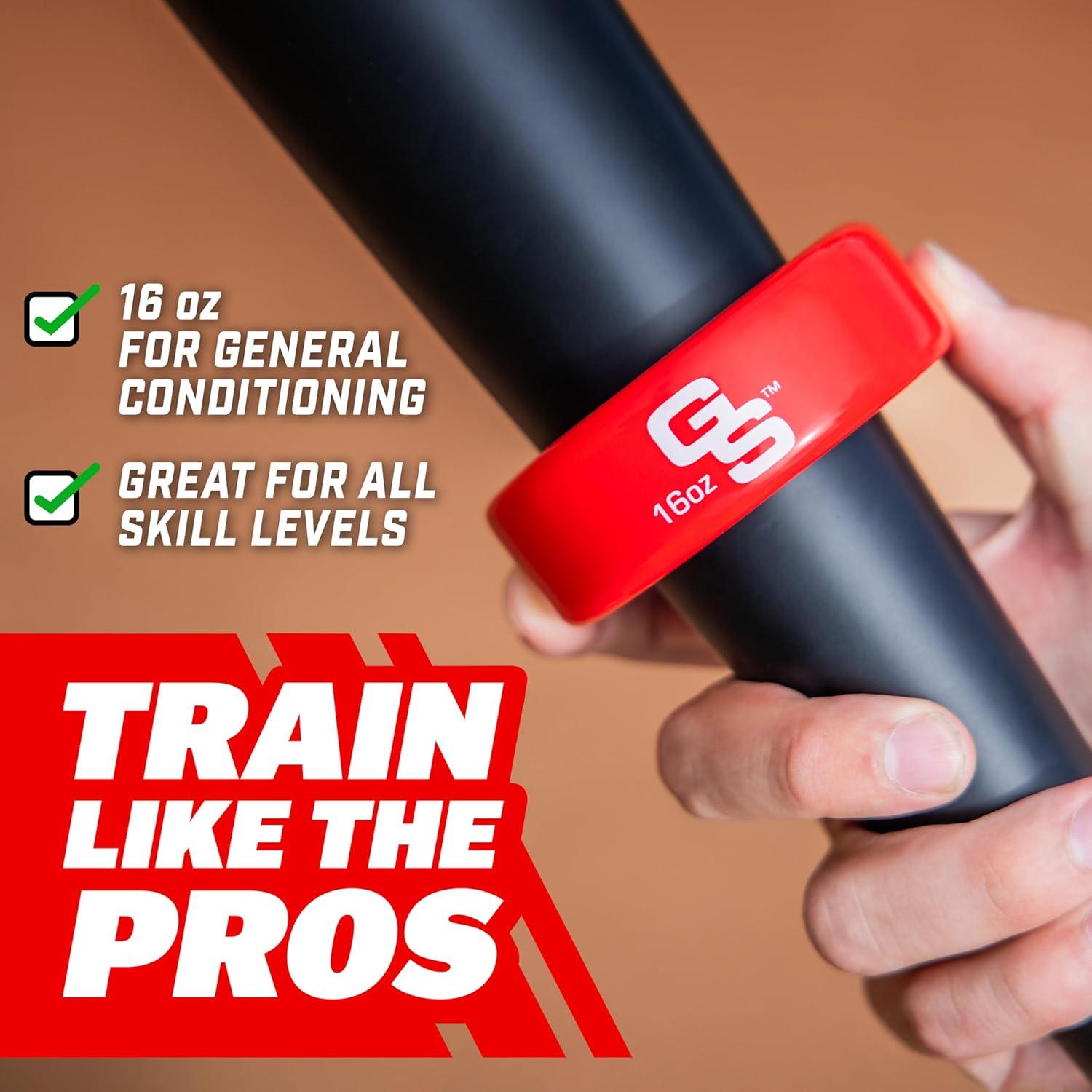 imageGoSports Baseball and Softball Bat Weight 16 oz Bat Donut for Youth and Adult Baseball ampamp Softball Bat AccessoriesRed