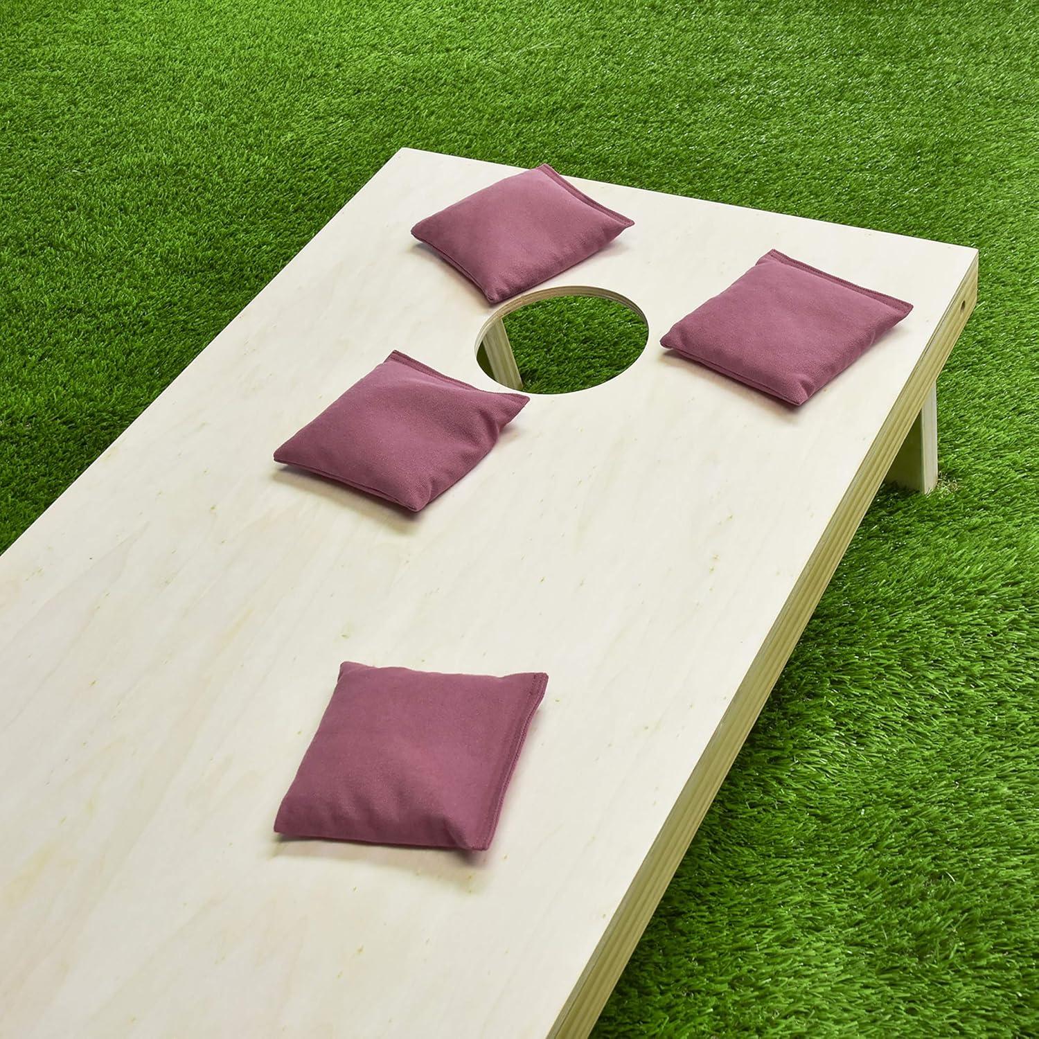 imageGoSports Cornhole Bean Bags Set of 416 Colors Available Regulation All Weather Mix and MatchCrimson Burgundy