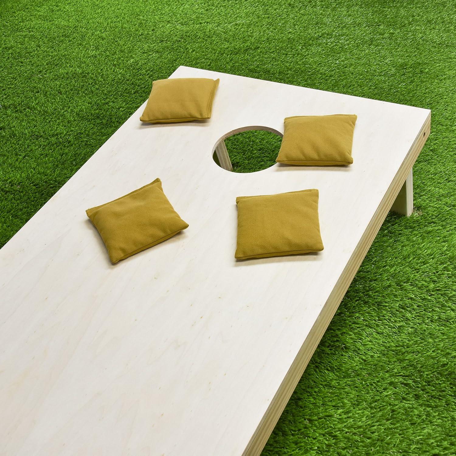 imageGoSports Cornhole Bean Bags Set of 416 Colors Available Regulation All Weather Mix and MatchGold