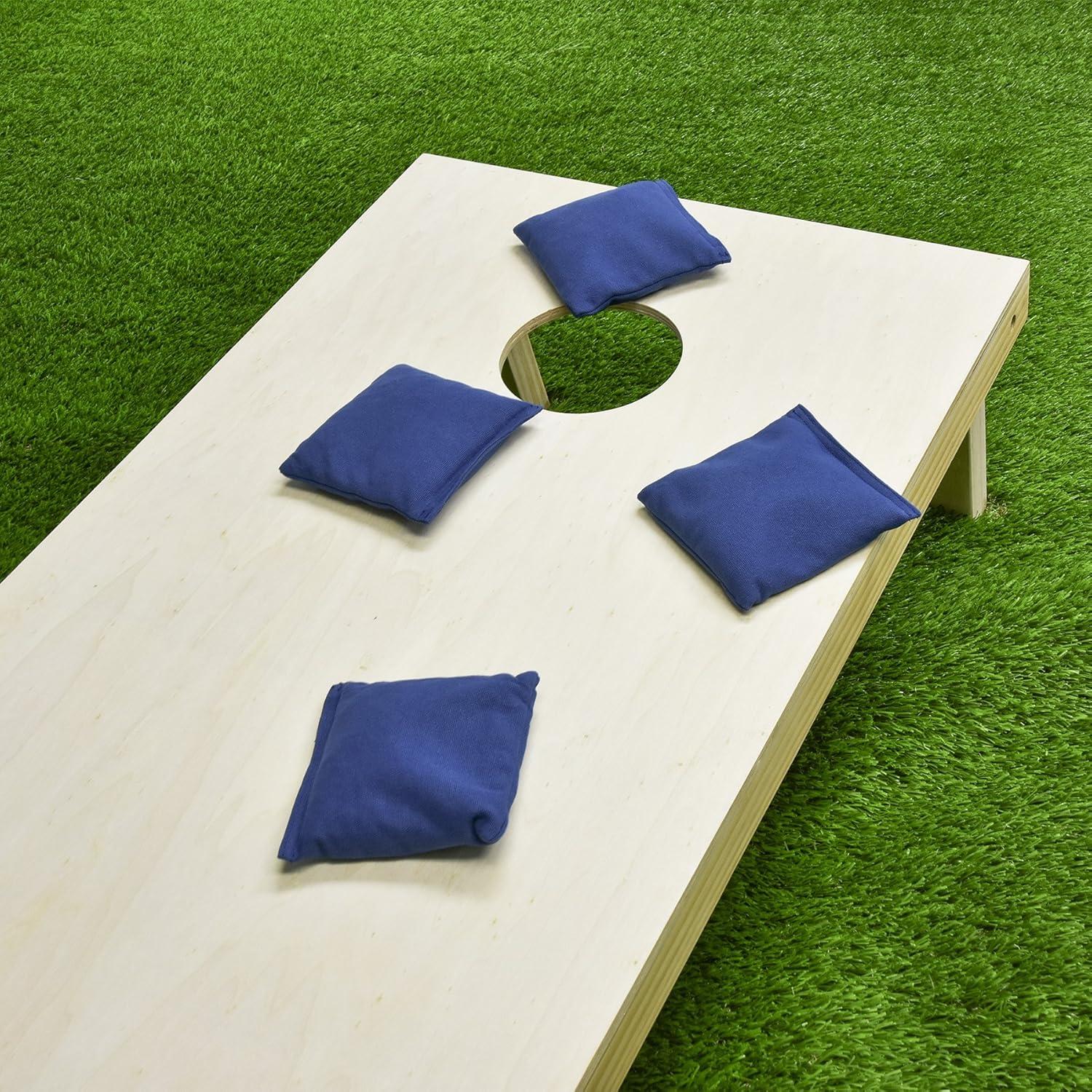 imageGoSports Cornhole Bean Bags Set of 416 Colors Available Regulation All Weather Mix and MatchNavy Blue