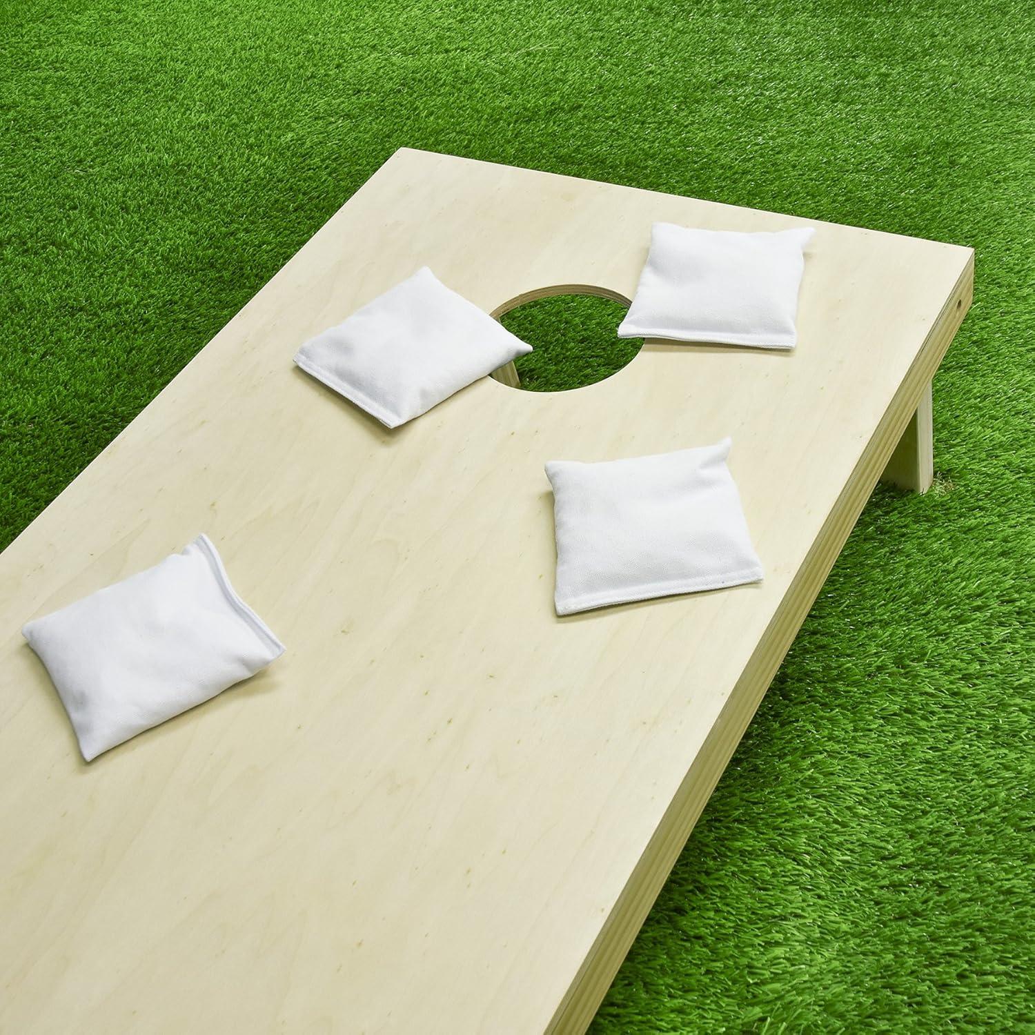imageGoSports Cornhole Bean Bags Set of 416 Colors Available  Regulation All Weather Mix and MatchWhite