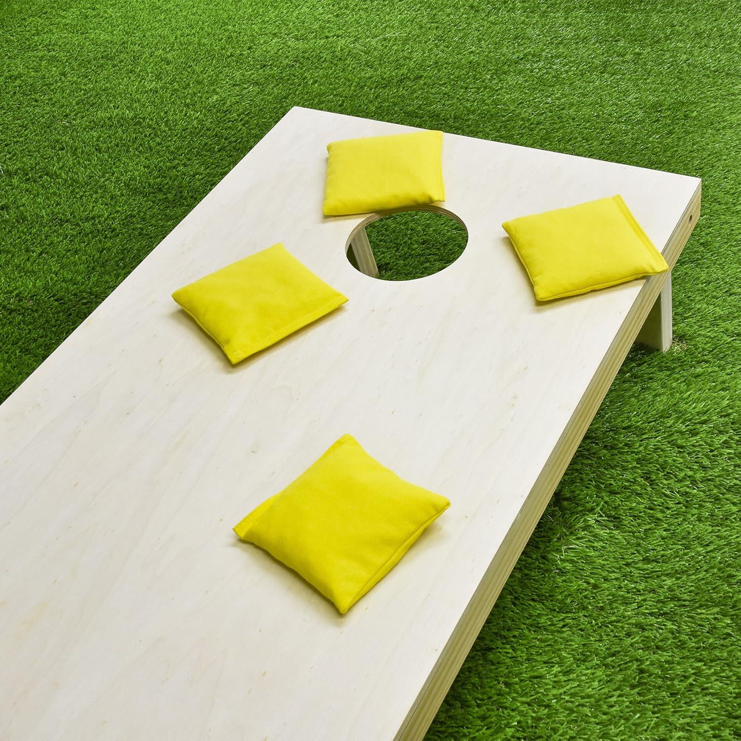 imageGoSports Cornhole Bean Bags Set of 416 Colors Available Regulation All Weather Mix and MatchYellow
