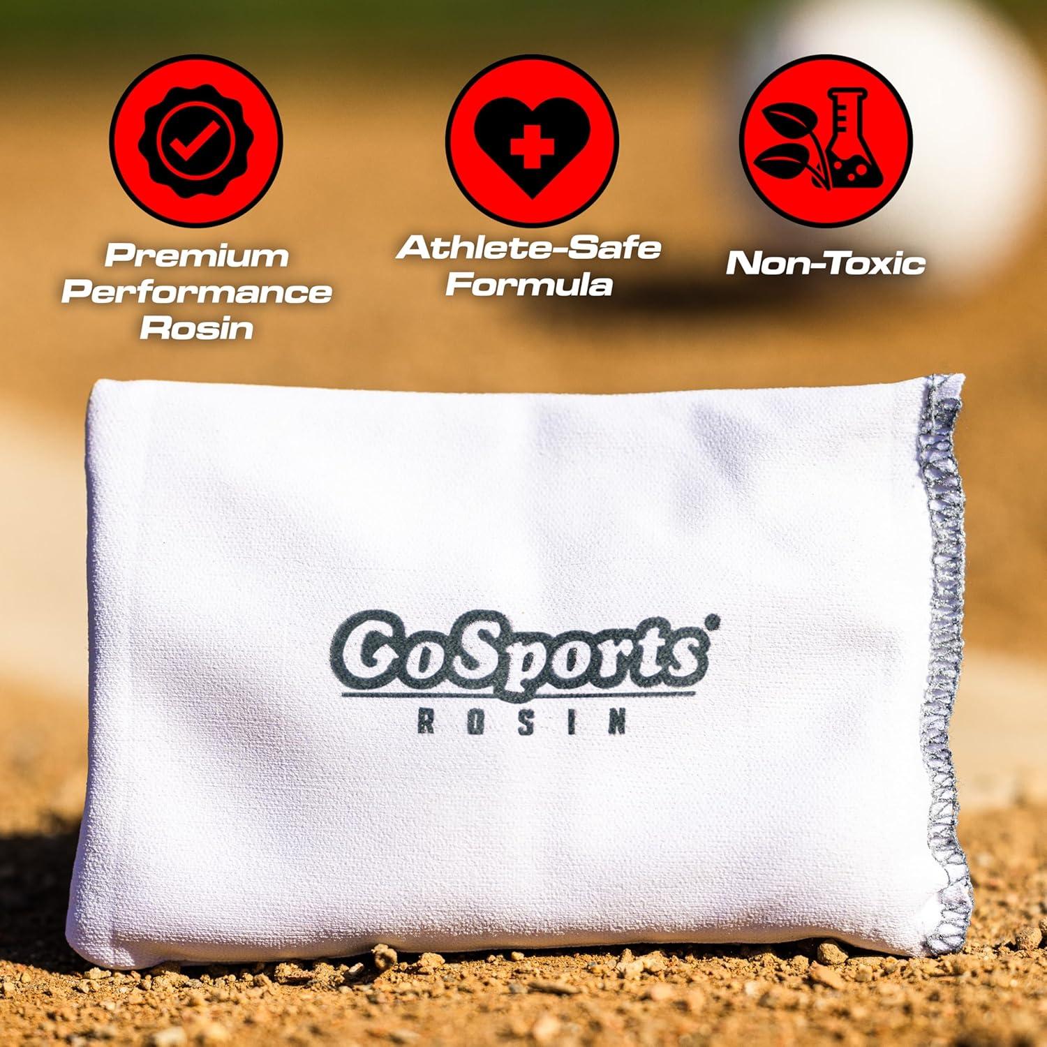 imageGoSports Rosin Bag MultiSport Dry Grip Powder for Baseball Softball ampamp More Includes Resealable Bag