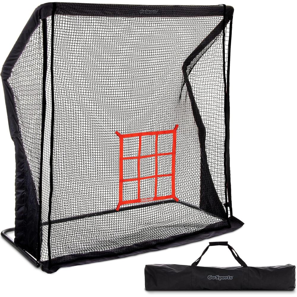 imageGoSports 7 ft x 7 ft Elite Baseball ampamp Softball Practice Hitting and Pitching Net with Steel Frame