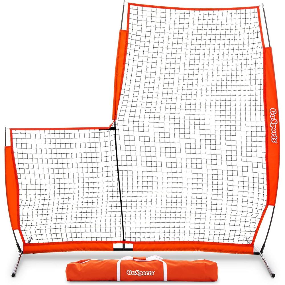 imageGoSports Baseball ampamp Softball Pitching Screens  L Screen or I Screen  Pitcher Protection NetL Screen