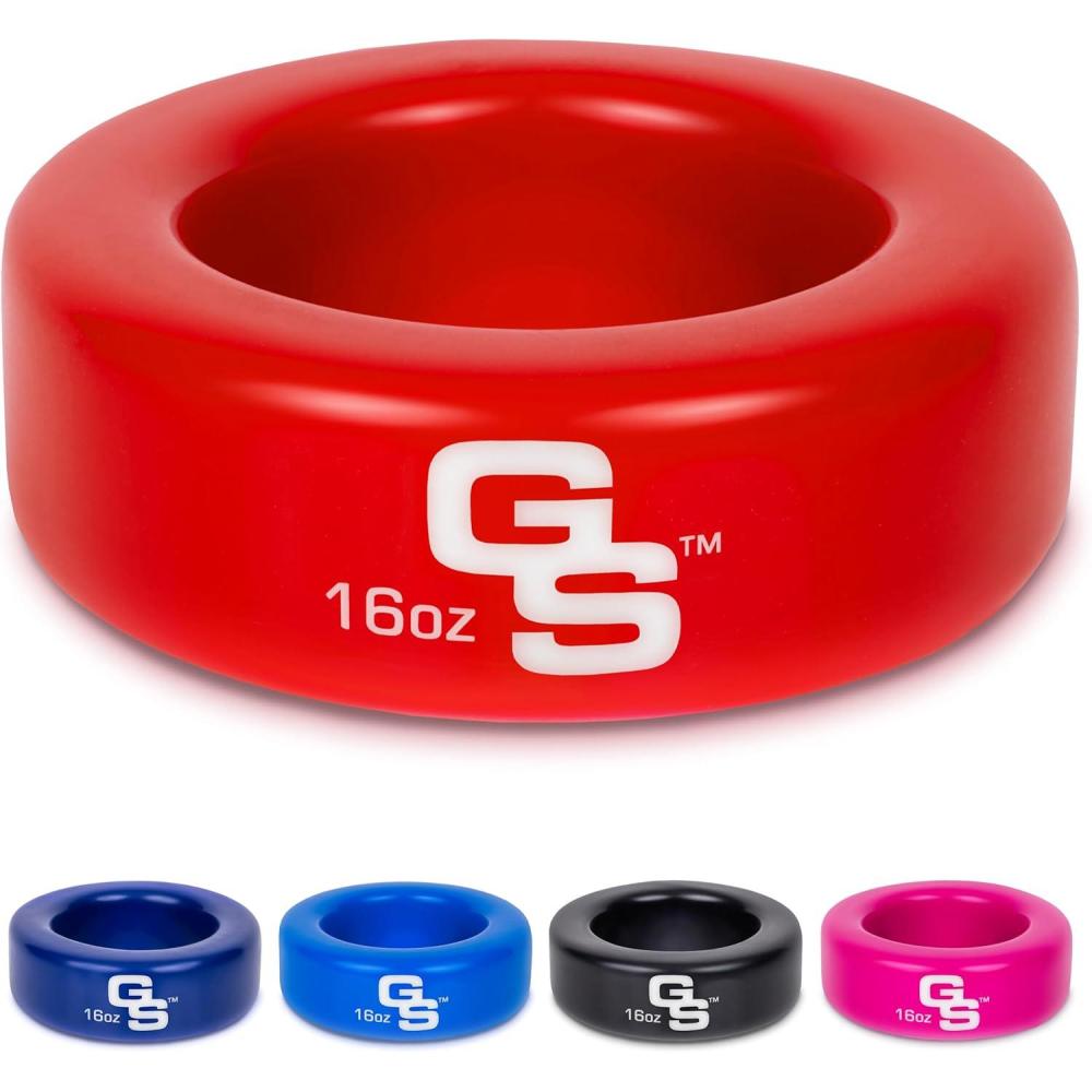 imageGoSports Baseball and Softball Bat Weight  16 oz Bat Donut for Youth and Adult Baseball ampamp Softball Bat AccessoriesRed