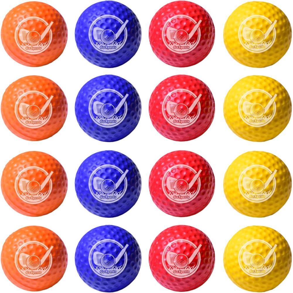imageGoSports Foam Golf Practice Balls Realistic Feel and Limited Flight Use Indoors or Outdoors16 Count  Pack of 1