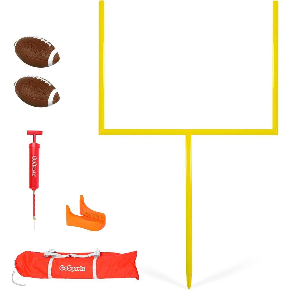 imageGoSports Football Field Goal Post  6 or 8 ft Backyard Football Game6 ft Standard