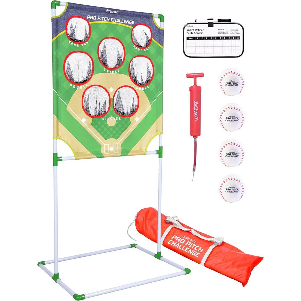 imageGoSports Football ampamp Baseball Toss Games Available in Football Red Zone Challenge or Baseball Pro Pitch Challenge Choose Between Backyard Toss or Door Hang TargetsBaseball Toss