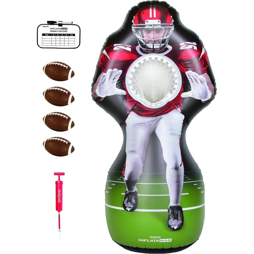 imageGoSports Inflataman Football Challenge  Inflatable Receiver Touchdown Toss Game