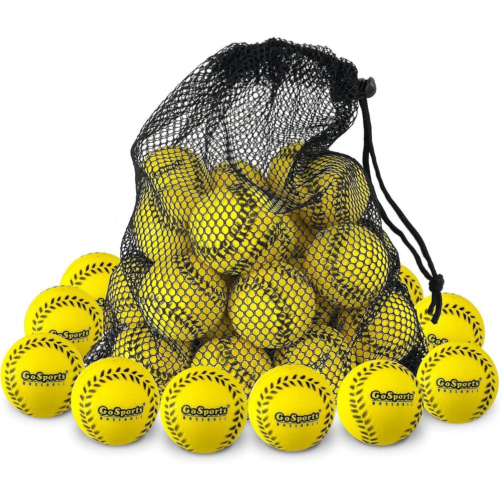 imageGoSports Mini Foam Baseballs  20 or 50 Pack for Pitching Machines and Batting Accuracy TrainingYellow