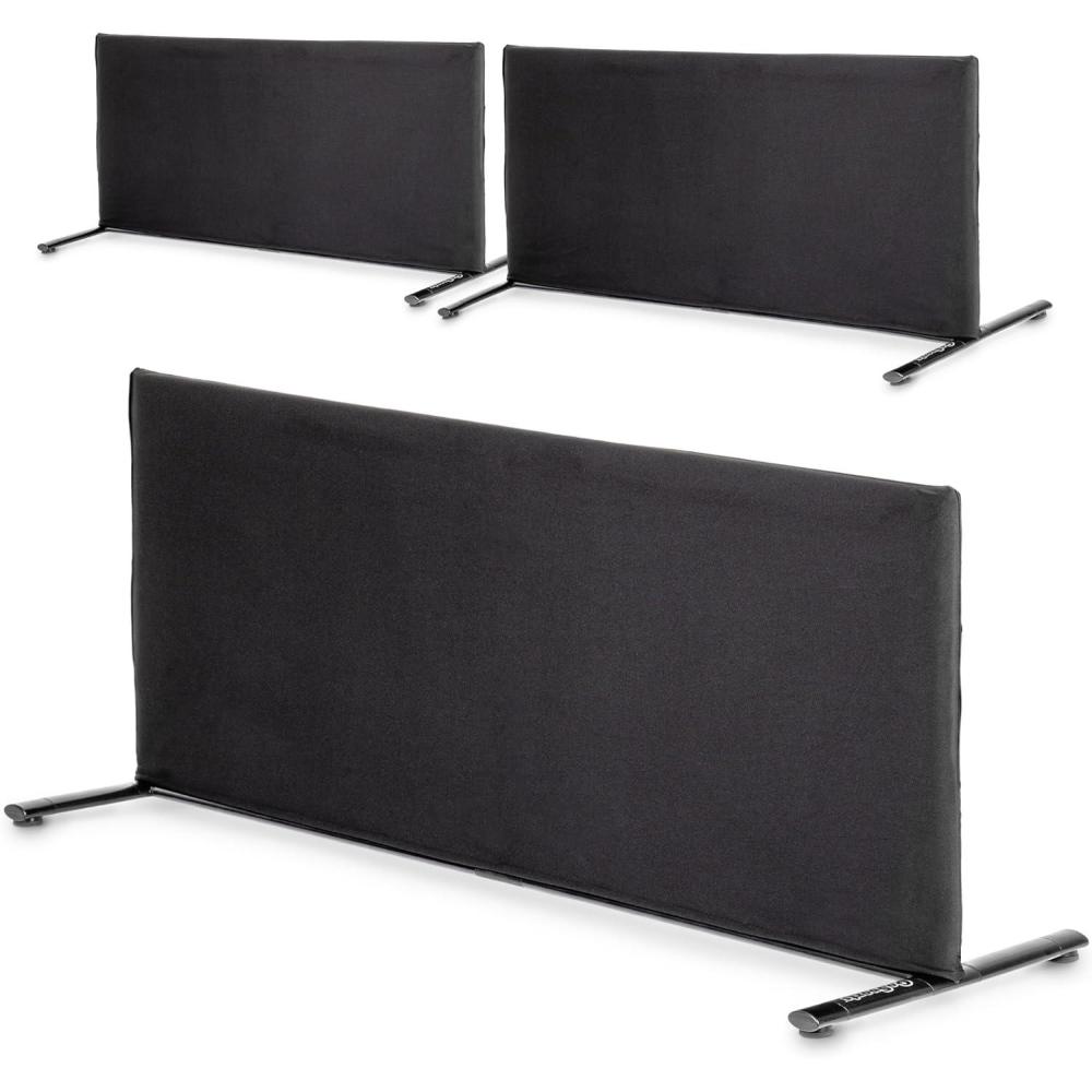 imageGoSports Pickleball Ball Barrier 3 Pack  Choose Brandable or PreBranded  Court Dividers for Pickleball CourtsBlack