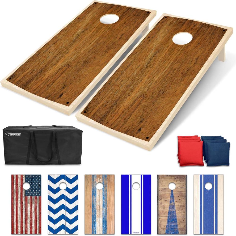 imageGoSports Portable Cornhole Sets 8 Styles  Choose 4 x 2 ft or 3 x 2 ft  Boards Include 8 Bean Bags Travel Case and Game Rules4 x 2 ft Craftsman