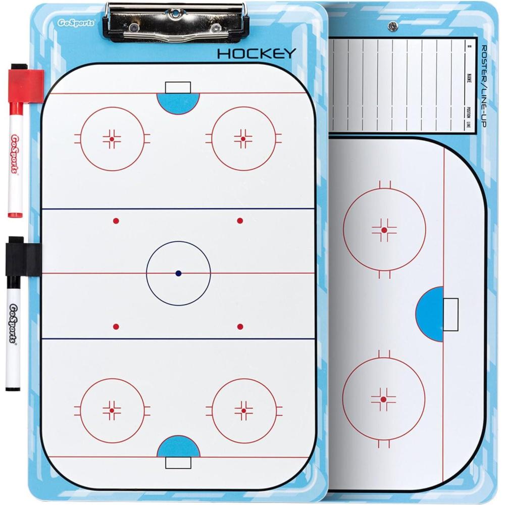 imageGoSports Premium Dry Erase Coaches Clipboards  Basketball Baseball Football Soccer Hockey Volleyball LacrosseHockey