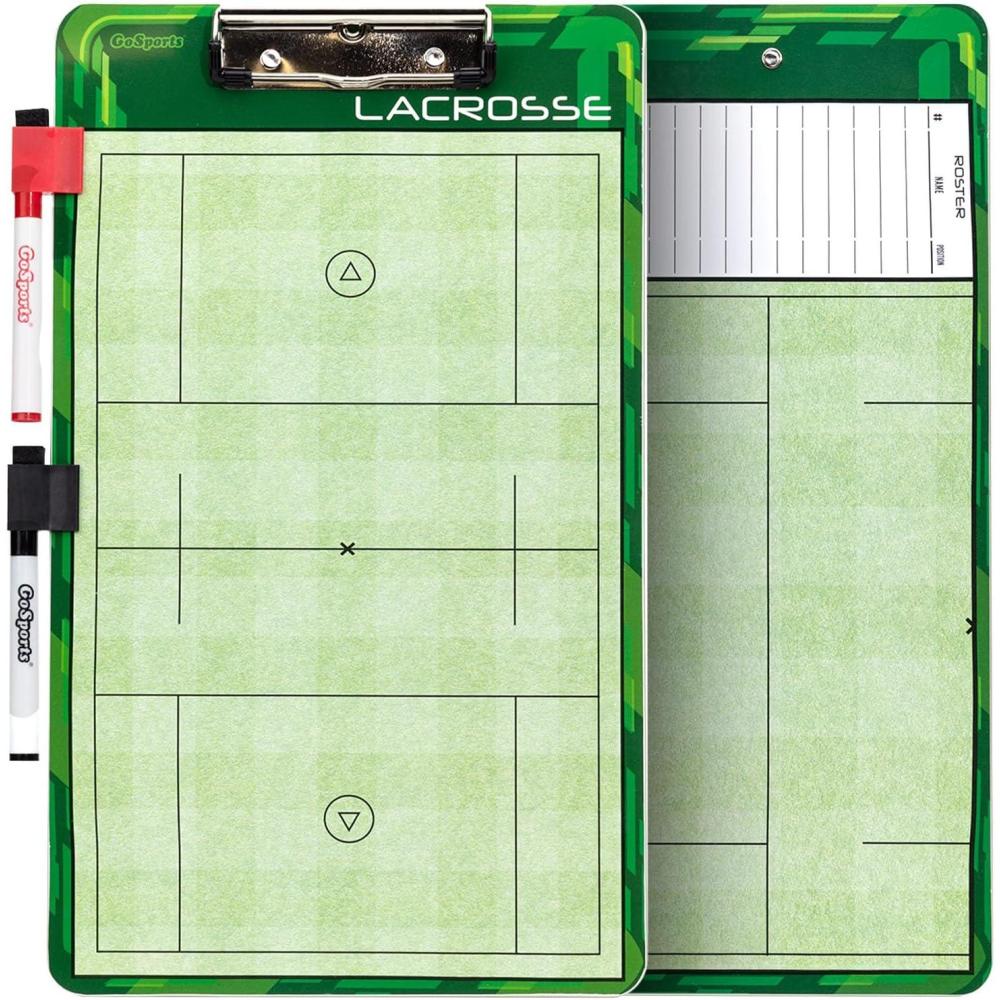imageGoSports Premium Dry Erase Coaches Clipboards  Basketball Baseball Football Soccer Hockey Volleyball LacrosseLacrosse