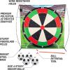 GoSports 10 FT Chip N’ Stick Soccer Darts – Giant Kick Darts Game for Kids & Adults – Includes 4 Sticky Soccer Balls, Tote Bag, & Carry Case