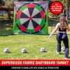 GoSports 10 FT Chip N’ Stick Soccer Darts – Giant Kick Darts Game for Kids & Adults – Includes 4 Sticky Soccer Balls, Tote Bag, & Carry Case
