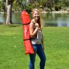 GoSports 3 x 2 ft Arcade Cornhole Game – Portable Bean Bag Toss Game for Kids and Adults(Red)