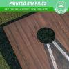 GoSports 3 x 2 ft Cornhole Board Set – Portable Outdoor Toss Game for Adults & Family – Includes Set of 8 Bean Bags with Built-in Storage – Choose Your Style(Dark Rustic)