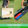 GoSports 3 x 2 ft Cornhole Board Set – Portable Outdoor Toss Game for Adults & Family – Includes Set of 8 Bean Bags with Built-in Storage – Choose Your Style(Bright Rustic)