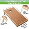 GoSports 4 ft x 2 ft Commercial Grade Cornhole Boards Set – Natural Wood Cornhole Boards, Choose From Different Bean Bag Color Combinations(unable to predict color)