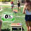 GoSports 4 ft x 2 ft Commercial Grade Cornhole Boards Set – Natural Wood Cornhole Boards, Choose From Different Bean Bag Color Combinations(unable to predict color)