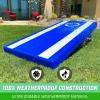 GoSports 4 x 2 ft All Weather Cornhole Boards – American Flag, Red, or Blue – Game Set Includes 8 Bean Bags & Rules(Blue)