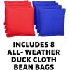 GoSports 4 x 2 ft Aluminum Cornhole Game Sets – Choose LED Lights or Standard – Set Includes 2 Foldable Regulation Size Boards, 8 Bean Bags, & Rules(America)