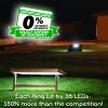 GoSports 4 x 2 ft Aluminum Cornhole Game Sets – Choose LED Lights or Standard – Set Includes 2 Foldable Regulation Size Boards, 8 Bean Bags, & Rules(LED Black Edition)