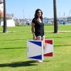 GoSports 4 x 2 ft Aluminum Cornhole Game Sets – Choose LED Lights or Standard – Set Includes 2 Foldable Regulation Size Boards, 8 Bean Bags, & Rules(Red & Blue Edition)