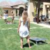GoSports 4 x 2 ft Aluminum Cornhole Game Sets – Choose LED Lights or Standard – Set Includes 2 Foldable Regulation Size Boards, 8 Bean Bags, & Rules(Rustic)