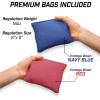 GoSports 4 x 2 ft Flag Series Wood Cornhole Sets – American Flag or State Flags – Includes 2 Regulation Size Boards, 8 Bean Bags, Carrying Case and Rules(Colorado Flag)