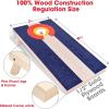GoSports 4 x 2 ft Flag Series Wood Cornhole Sets – American Flag or State Flags – Includes 2 Regulation Size Boards, 8 Bean Bags, Carrying Case and Rules(Colorado Flag)