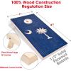 GoSports 4 x 2 ft Flag Series Wood Cornhole Sets – American Flag or State Flags – Includes 2 Regulation Size Boards, 8 Bean Bags, Carrying Case and Rules(South Carolina Flag)