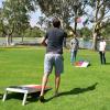 GoSports 4 x 2 ft Flag Series Wood Cornhole Sets – American Flag or State Flags – Includes 2 Regulation Size Boards, 8 Bean Bags, Carrying Case and Rules(Texas Flag)