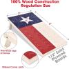 GoSports 4 x 2 ft Flag Series Wood Cornhole Sets – American Flag or State Flags – Includes 2 Regulation Size Boards, 8 Bean Bags, Carrying Case and Rules(Texas Flag)