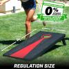 GoSports 4 x 2 ft Regulation Size Wood Cornhole Boards – 10 Vintage Wood Designs (Choose Your Style)(Dark)