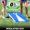 GoSports 4 x 2 ft Regulation Size Wood Cornhole Boards – 10 Vintage Wood Designs (Choose Your Style)(Light)
