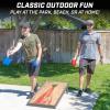 GoSports 4 x 2 ft Regulation Size Wood Cornhole Boards – 10 Vintage Wood Designs (Choose Your Style)(Rustic Wood)