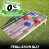 GoSports 4 x 2 ft Regulation Size Wood Cornhole Boards – 10 Vintage Wood Designs (Choose Your Style)(Scrapwood)