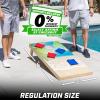 GoSports 4 x 2 ft Regulation Size Wood Cornhole Boards – 10 Vintage Wood Designs (Choose Your Style)(Tropical Beach)