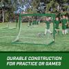 GoSports 4 x 3 ft Portable Soccer Goals for Kids – 13 Colors – Set of 2 Team Tone Pop Up Nets for Backyard(Dark Green)