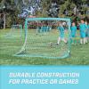 GoSports 4 x 3 ft Portable Soccer Goals for Kids – 13 Colors – Set of 2 Team Tone Pop Up Nets for Backyard(Light Blue)