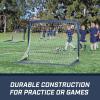 GoSports 4 x 3 ft Portable Soccer Goals for Kids – 13 Colors – Set of 2 Team Tone Pop Up Nets for Backyard(Navy)