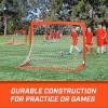 GoSports 4 x 3 ft Portable Soccer Goals for Kids – 13 Colors – Set of 2 Team Tone Pop Up Nets for Backyard(Red)