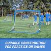 GoSports 4 x 3 ft Portable Soccer Goals for Kids – 13 Colors – Set of 2 Team Tone Pop Up Nets for Backyard(Royal Blue)