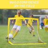 GoSports 4 x 3 ft Portable Soccer Goals for Kids – 13 Colors – Set of 2 Team Tone Pop Up Nets for Backyard(Yellow)