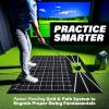 GoSports 5 x 5 Golf Hitting Mat – Fix Slices & Hooks – Stance Mat for Indoor & Outdoor Practice