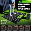 GoSports 5 x 5 Golf Hitting Mat – Fix Slices & Hooks – Stance Mat for Indoor & Outdoor Practice