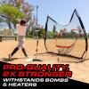 GoSports 7 ft x 7 ft Baseball & Softball Nets – Red, Black, or PRO -Practice Hitting & Pitching Net with Bow Type Frame, Carry Bag and Strike Zone, Great for All Skill Levels(Pro)